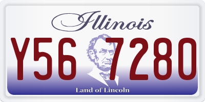 IL license plate Y567280