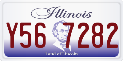 IL license plate Y567282
