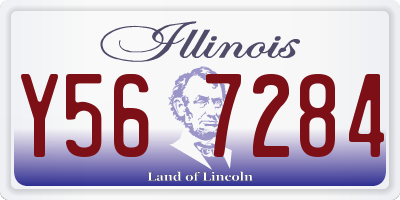 IL license plate Y567284