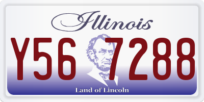 IL license plate Y567288