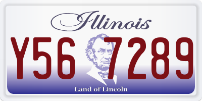 IL license plate Y567289