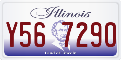 IL license plate Y567290