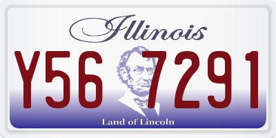 IL license plate Y567291