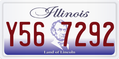 IL license plate Y567292