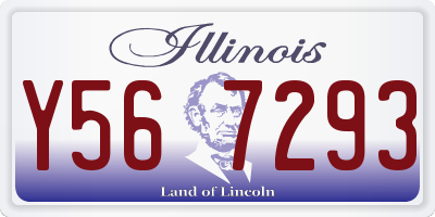 IL license plate Y567293