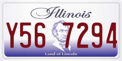 IL license plate Y567294