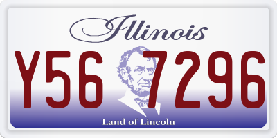 IL license plate Y567296