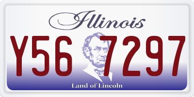IL license plate Y567297