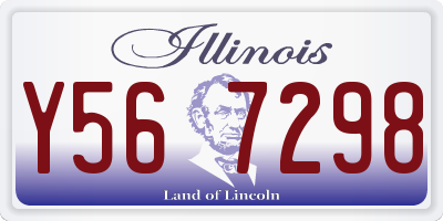 IL license plate Y567298