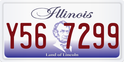 IL license plate Y567299