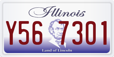 IL license plate Y567301