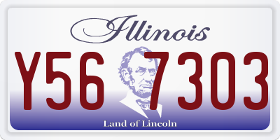 IL license plate Y567303