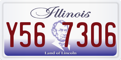 IL license plate Y567306