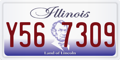 IL license plate Y567309