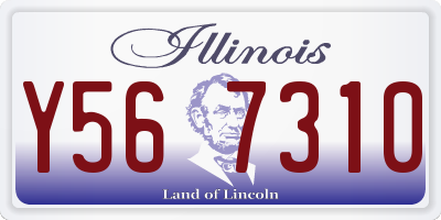 IL license plate Y567310