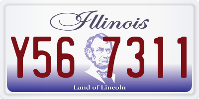 IL license plate Y567311
