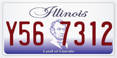 IL license plate Y567312