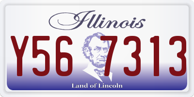 IL license plate Y567313