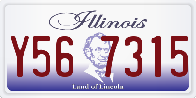 IL license plate Y567315