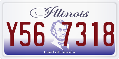 IL license plate Y567318