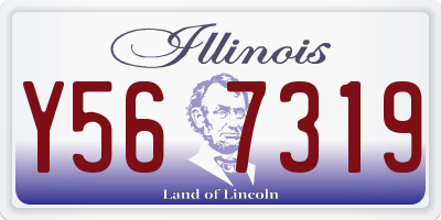 IL license plate Y567319