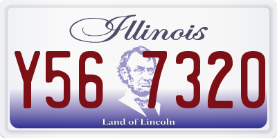 IL license plate Y567320