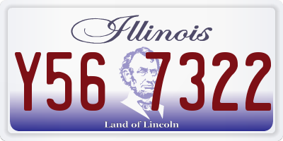 IL license plate Y567322