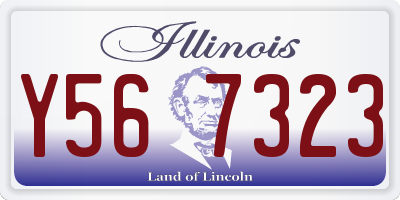 IL license plate Y567323