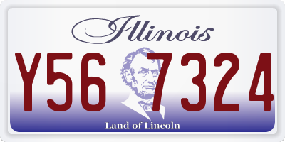 IL license plate Y567324