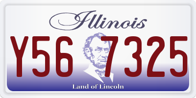 IL license plate Y567325