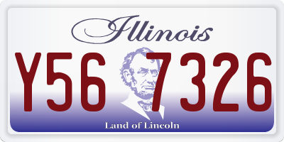 IL license plate Y567326