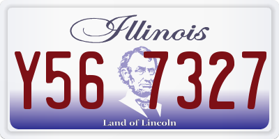 IL license plate Y567327