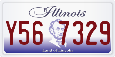 IL license plate Y567329