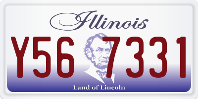 IL license plate Y567331