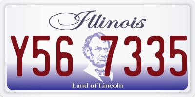 IL license plate Y567335