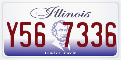 IL license plate Y567336