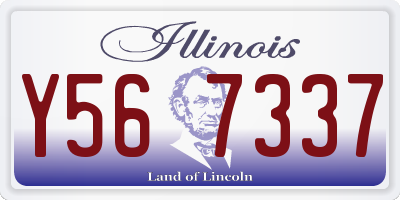 IL license plate Y567337