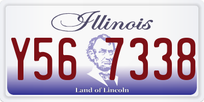 IL license plate Y567338