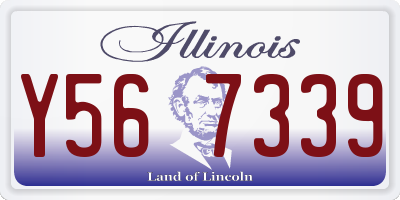 IL license plate Y567339