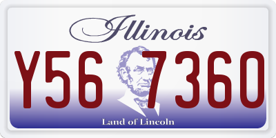 IL license plate Y567360