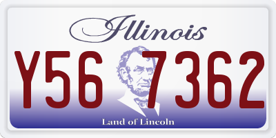 IL license plate Y567362