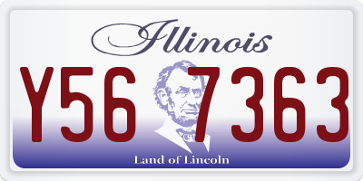 IL license plate Y567363