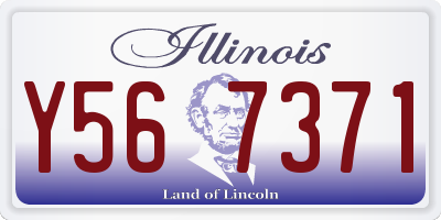 IL license plate Y567371