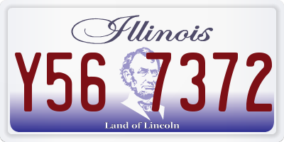 IL license plate Y567372