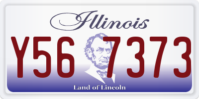 IL license plate Y567373
