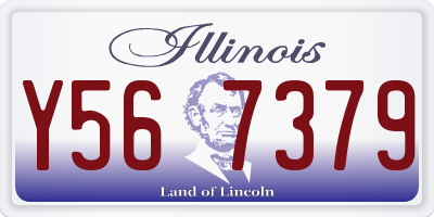 IL license plate Y567379