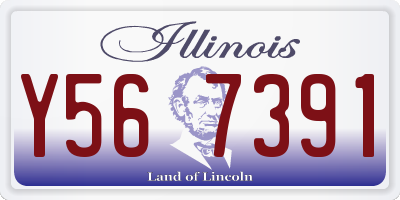IL license plate Y567391