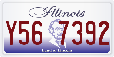 IL license plate Y567392