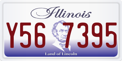 IL license plate Y567395