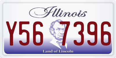 IL license plate Y567396